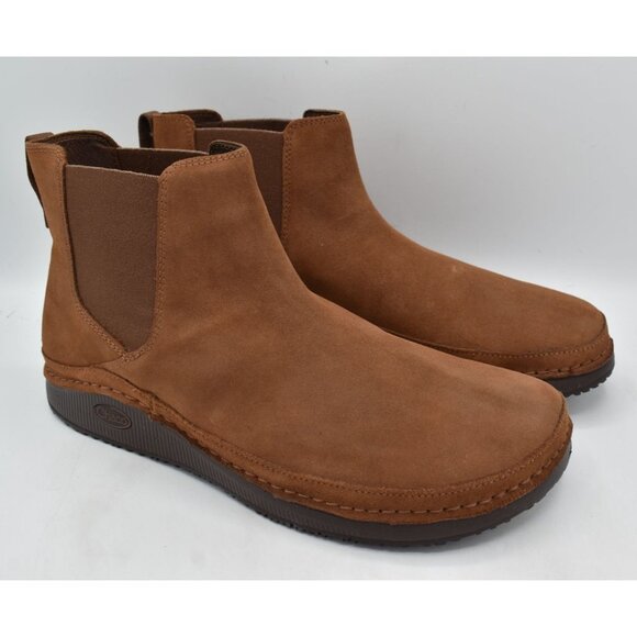 Chaco Mens Size 11 Paonia Cinnamon Brown Suede Chelsea Boots Shoes main image 6